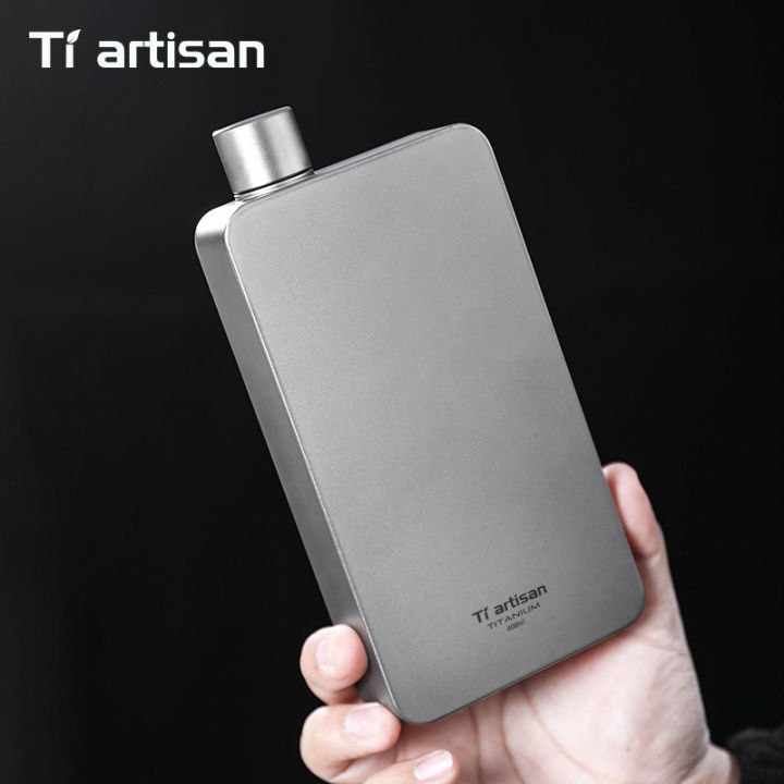 Tiartisan%20400ML%20Titanium%20Hip%20Flask%20Whiskey%20Wine%20Pot%20Outdoor%20Camping%20Ultralight%20Leakproof%20%20Wine%20Bottle%20With%20Funnel%20-%20Image%203