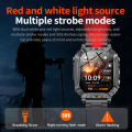LIGE Smart Watch Men 1400mAh Big Battery Outdoor Flashlight Fitness Tracker 2.01inch Screen Bluetooth Call Snartwatch.