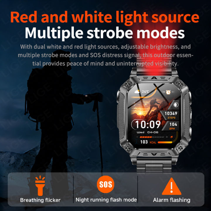 LIGE%20%20Smart%20Watch%20Men%201400mAh%20Big%20Battery%20Outdoor%20Flashlight%20Fitness%20Tracker%202.01inch%20Screen%20Bluetooth%20Call%20Snartwatch%20-%20Image%205