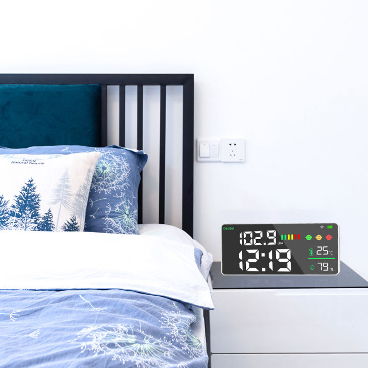 Dienmern%20DM165A%20WIFI%20LED%20Display%20Decibel%20Meter%20Wall-mounted%20Temperature/Humidity/Time%20Monitor%20Tuya%20WIFI%20Connection,Hot%20Selling%20-%20Image%204