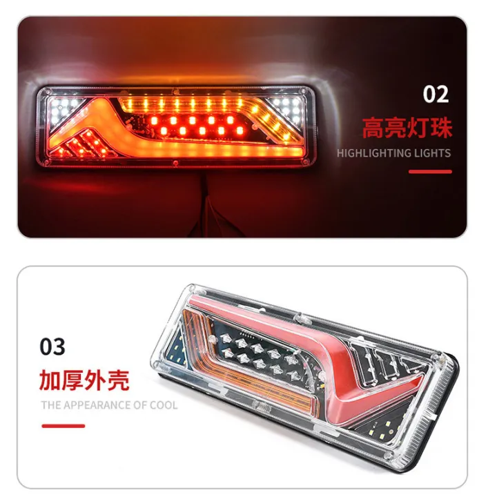2Pcs%2012V/24V%20Car%20Trailer%20Trucks%20Tail%20Lights%20Car%20LED%20Rear%20Tail%20Light%20Running%20Turn%20Signal%20Rear%20Lamps%20Lorry%20Bus%20Taillight%20Parts%20-%20Image%206