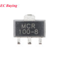 10pcs/lot MCR100 MCR100-6 400V/0.8A MCR100-8 600V SOT-89 MCR 100-6 100-8 Silicon Controlled Rectifier Thyristor Transistors. 
