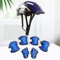 7Pcs Safety Skating Helmet Pad Set Adjustable Kids Skateboard Scooter Helmet Set Breathable for Skateboard/Bike/Skating/Cycling. 