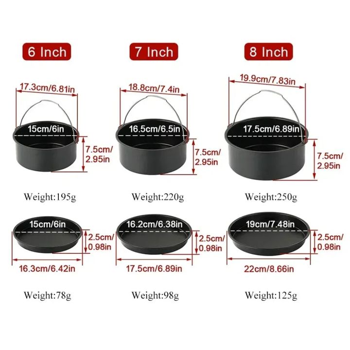 1pc%20Round%20Cake%20Mold%206/7/8%20Inch%20Non%20Stick%20Baking%20Pan%20Tray%20Molds%20Air%20Fryer%20Basket%20With%20Handles%20Bakeware%20Pizza%20Oven%20Baking%20Pans%20-%20Image%206