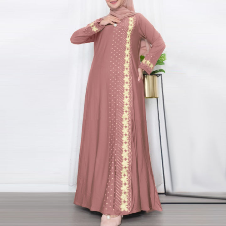 ZANZEA%20Muslim%20Fashion%20Dresses%20Abaya%20Women%20Elegant%20Long%20Sleeve%20Floral%20Printed%20Maxi%20Sundress%20Vestidos%20Kaftan%20IsIamic%20Robe%20Ramadan%20-%20Image%207