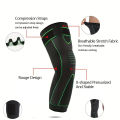 1/2 Pcs Compression Knee Pads Support Lengthen Stripe Sport Sleeve Arthritis Joint Pain Protector Elastic Kneepad Brace.