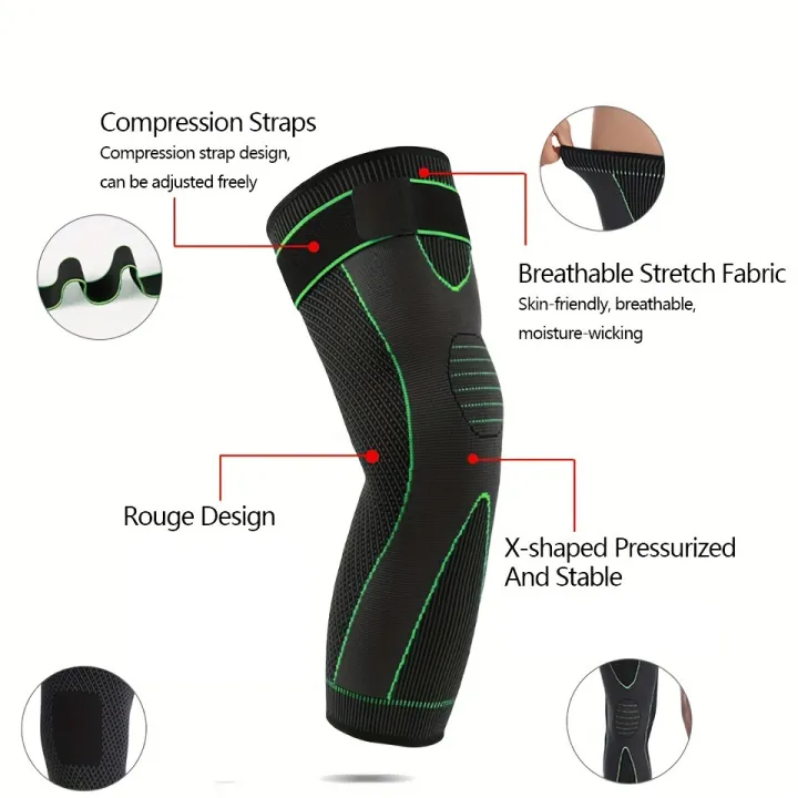 1/2%20Pcs%20Compression%20Knee%20Pads%20Support%20Lengthen%20Stripe%20Sport%20Sleeve%20Arthritis%20Joint%20Pain%20Protector%20Elastic%20Kneepad%20Brace%20-%20Image%204