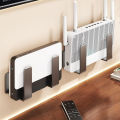 Router placement rack, no drilling wall mounted socket fixed bracket, optical modem set-top box bracket, storage hook. 