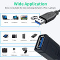 USB 3.0 Extension Cable 5M/3M/1.5M/0.5M/0.3M Super Speed USB 3.0 Extension Cord USB 3.0 Male to Female Cable for Windows Macs PC. 