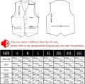 Sage Green Solid Floral Mens Suit Vests 4PC Woven Blue Waistcoat Tie Pocket Square Cufflinks Business Wedding Dress Waist Jacket. 