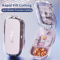 3in1 Medicine Cutter Precise Cutting Into Half / Third / Quarter Drug Divider Organizer Portable Tablet Splitting Pills Splitter.