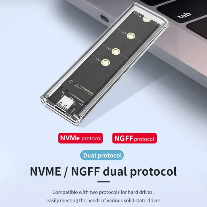 M.2%20NVME%20PCIe%20NGFF%20SATA%20Dual%20Protocol%20SSD%20Case%20Clear%20USB%20Type%20C%2010Gbps%20PCI-E%20M2%20SSD%20Transparent%20External%20Enclosure%20Hard%20Disk%20Box%20-%20Image%202