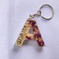 your name customise a to z alphabet   keychain for girls keychain for boy  resin keychain transparent keychain kitchen. 