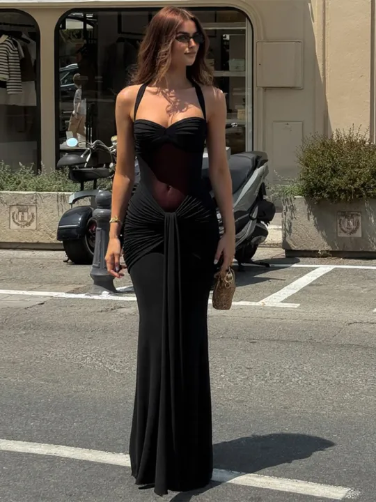 Nibber%20Halter%20Mesh%20Patchwork%20Dress%20Women%20Summer%20Trend%20Off%20Shoulder%20Backless%20Ruched%20Ribbon%20Midnight%20Prom%20Party%20Hipster%20Vestidos%20-%20Image%206