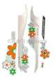 Tvs Scooty Pep Plus Flower Edition Complete Sticker Set. 