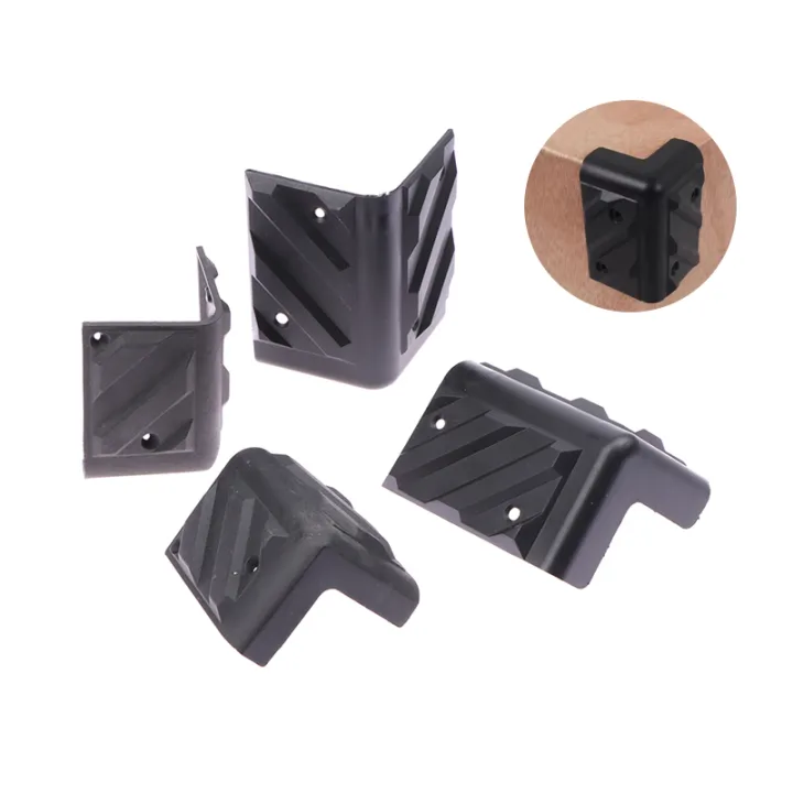 2Pcs/set Speaker Corners Black Plastic Right Angle Rounded Protector ...