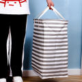 75L Large Laundry Basket Bag Freestanding Clothes Basket Laundry Hamper Collapsible Tall Washing Basket With Extended Handles. 
