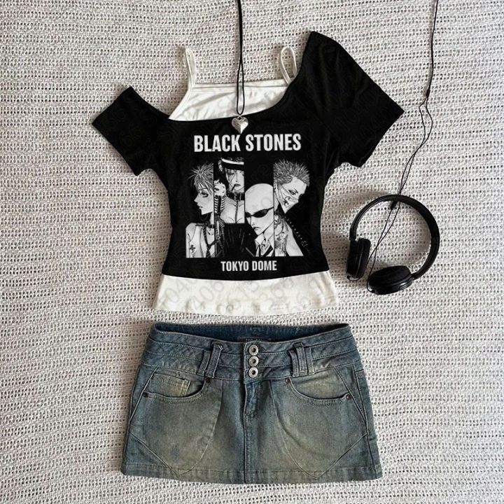 Y2k%20Nana%20Osaki%20Graphic%20T%20Shirts%20Casual%20Harajuku%20Streetwear%20Japanese%20Clothes%20Fashion%20Rock%20Punk%20Sleeveless%20Tanks%20&%20Camis%20Coquette%20-%20Image%202