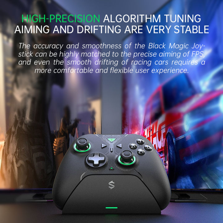 Original%20Black%20Shark%20Gamepad%20Wireless%20Controller%20Black%20Wizard%20Hall%20Magnetic%20Trigger%20Game%20Joystick%20For%20Switch%20PC%20Android%20IOS%20Xbox%20-%20Image%204