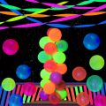1 PC 30M 4cm UV Glow Tape Neon Party Stickters Glow In The Dark Wedding Birthday Streamers Luminous Blacklight Bright Hanging De. 