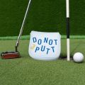Funny PU Leather Embroidered Golf Putter Cover - Premium Golf Club Protector |Essential Golf Accessories for Men&Women with Prem. 