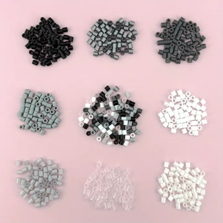 5mm%201000PCS%20Black,%20White,%20Gray,%20Transparent%20Color,%20Complementary%20Color%20Set,%20Hama%20Bead%20Iron%20Fuse%20Bead%20DIY%20Puzzle%20Pixel%20Art%20%20-%20Image%202