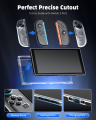 Transparent Clear Case for Switch 2 Console Joypad Split Protective Cover Skin Protector for Switch 2 Accessories.