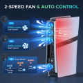 IINE PS5 Pro Cooling Fan for PS5 Pro Disc & Digital, 2-Speed Fan & Auto Control & Smart Cooling.