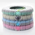 Winter Bathroom Cushion Warm Toilet Seat Cover Mat Toilet Pad with Handle Thicker Soft Washable Closestool Warmer Accessories. 