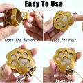 Pet Hair Memorial Keychain PU Leather Keepsake Locket for Cat Dog Fur Pet Hair Storage Pendant Handbag Hanging Accessories. 