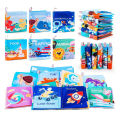 Soft Baby Crinkle Book Set, Bath Books,Nontoxic Fabric Soft Cloth Books for Babies,Early Education Toys Giftable. 