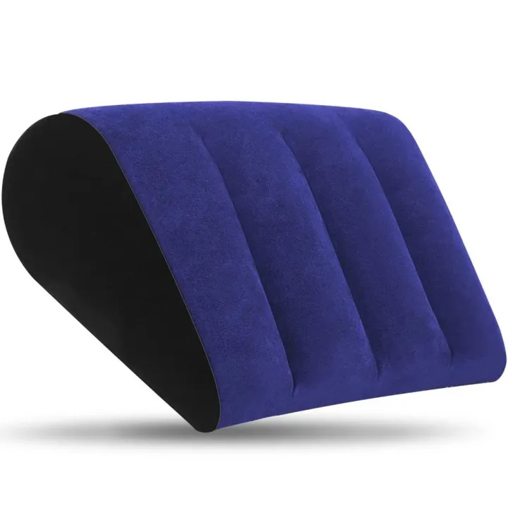 PVC%20Flocking%20Silicone%20Pillow%20Blue+Black%20Inflatable%20Inflatable%20Pillow%20Triangle%20Cylinder%20Wedge%20Soft%20Cushion%20-%20Image%203