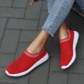 Women's Ultra Light Oversized Running Shoes, Fashionable Fly Woven Breathable Sports Sneakers. 