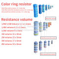 100pcs 1/2W Carbon Film Resistor 0.5W 5% 1R ~ 10M 0R 10R 100R 220R 330R 1K 2.2K 4.7K 10K 22K 47K 100K 1M 10 100 150 220 330 ohms.