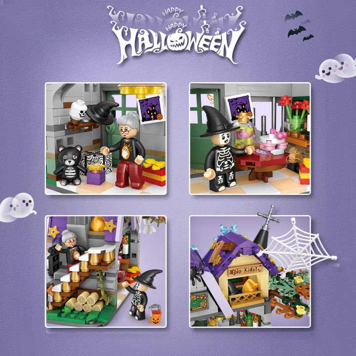 NEW%20Travel%20Pumpkin%20Cart%20Halloween%20House%20Store%20Street%20View%20Shop%20House%20Building%20Blocks%20Kit%20Girls%20Bricks%20Model%20Kids%20Toy%20Children%20-%20Image%206