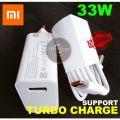 Original Xiaomi MI 33W Turbo Fast Charger SonicCharge 2.0 Turbo Charger 33watt with Type C Cable for Mi 10, Mi 10T Pro, POCO M2 Pro, POCO X3, xiaomi Redmi note 9 pro 10X pro mi 9 9t PRO lite. 
