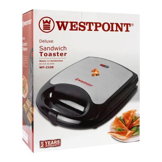 "Deluxe WF2108 Sandwich Toaster – Non-Stick, Easy-to-Clean, Fast Heating, Perfect for Grilled Sandwiches"