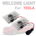 For Tesla car welcome light Model 3 S Y X model door pattern illumination floor projection light 3D HD laser ghost light. 