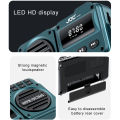 Portable Digital FM Radio Rechargeable Digital Radio Recorder with LED Display Bluetooth 5.4 Radio Speaker for Home Travel. 