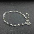 Heart & Flowers Anklet Foot Chain Boho Beach Beads Aolly Plum Blossom Anklets for Women Girl.