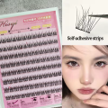 HISYI Self-Adhesive False Eyelashes 8 Rows - Glue-Free, Natural Look, Reusable & Easy Apply for Daily/Party Makeup (8-Pack).