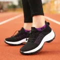Women Walking Shoes Breathable Fly Weaving Sneakers Non Slip Casual Shoes 7 Color Size 35-45. 