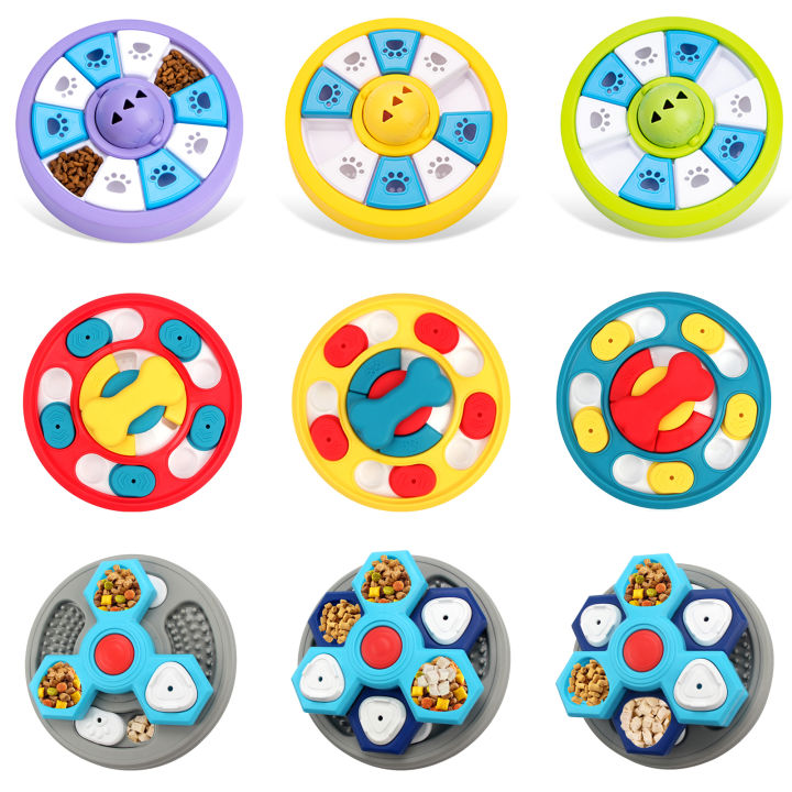 Dogs Toys slow feeder Interactive Increase Puppy IQ Slowly Eating NonSlip Bowl Food Dispenser Pet Puzzle Cat Dogs Training Game