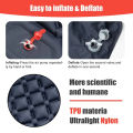 Outdoor Camping Inflatable Mattress Ultralight Air Mat with Built-in Pump Hiking Sleeping Pad Pillow. 