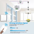 RF Wireless Smart Light Switch Without Neutral 433Mhz Relay Receiver AC 220V 110V Mini Module Remote Control lightify. 