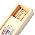 Pack of 25 - Mikado Wooden Picks Up Sticks With Box, Pick Up Sticks Interactive Table Game For Kids. 