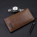 COCOEPPS Men's long ultra-thin wallet Soft and durable leather fabric multifunctional card bag Simple and classic business and leisure style. 