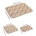 1Pieces Chestnut Shaped Cake Baking Tray Mold Carbon Steel Kitchen Baking Tool Outdoor Tableware.
