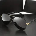 Polarized Sunglasses Men Metail Frame Quality Sun Glasses Brand Design Male Glasses Fishing Driving Goggles UV400. 