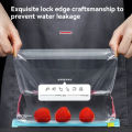 Reusable Zip Lock Bag Food Grade Transparent Storage Bag With Zipper Sealing Plastic Container Travel Freezer Camping Kitchen. 